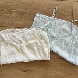 Two Abercrombie Lace Camis